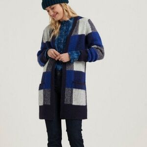 Lucky Brand Buffalo Check Cardigan Sweater